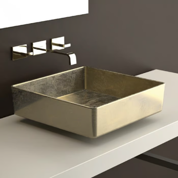 FOUR LUX - Countertop square washbasin by Glass Design - view 3